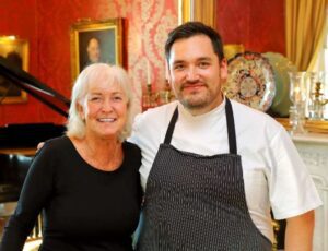 Antrim 1844 owner, Dort Mollett with Chef Inti Villalobos-Coady.