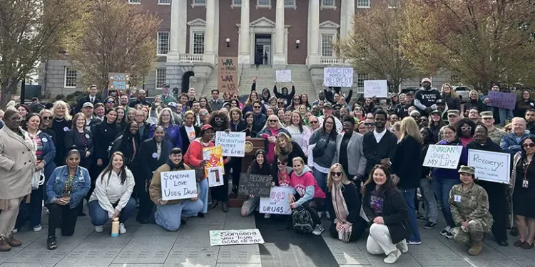 Marylanders gathered at Lawyer’s Mall in Annapolis