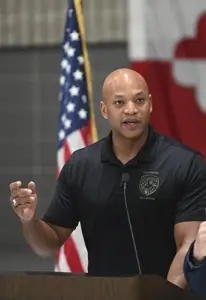 Gov. Wes Moore - May 5, 2024 - Carroll News | Carroll Publications | Carroll County, MD Gov. Wes Moore delivers remarks during a public appearance in Annapolis on May 13, 2024. - Pat Siebert/Maryland GovPics/Flickr, CC BY 2.0