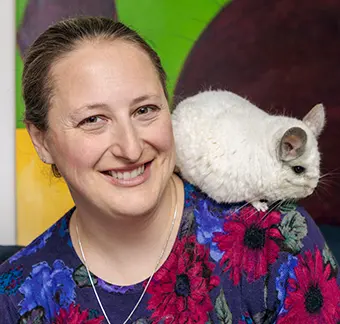 Liivi Sharp Siku - Carroll News | Carroll Publications | Carroll County, MD Liivi Sharp with her 21-year-old white chinchilla, Siku.