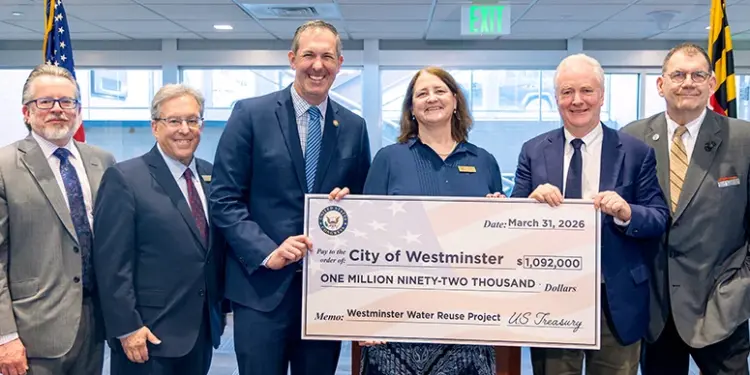 Olszewski_WestminsterCCFunds_featuredimage - Carroll News | Carroll Publications | Carroll County, MD Van Hollen, Olszewski highlight $5.1M in federal funding for Carroll County projects