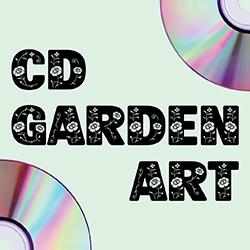 Brand logo reading 'CD GARDEN ART' in bold textured letters on a light mint background, with CD images at the corners.